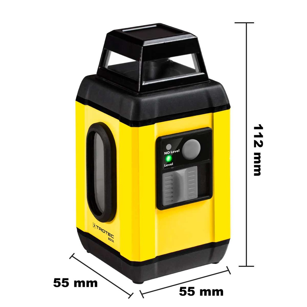 BD7A — 360° ROTATING LASER 32.8 ft DISTANCE, 3 PROYECTION MODES: 360° HORIZONTAL OPERATION, CROSS LINE OPERATION, 90° VERTICAL