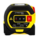 BD8M — LASER DISTANCE 3-in-1 MEASURING DEVICE: RETRACTABLE TAPE MEASURE (5m), DISTANCE LASER (40m), CROSS LINE LASER (10m)