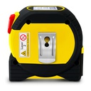 BD8M — LASER DISTANCE 3-in-1 MEASURING DEVICE: RETRACTABLE TAPE MEASURE (5m), DISTANCE LASER (40m), CROSS LINE LASER (10m)