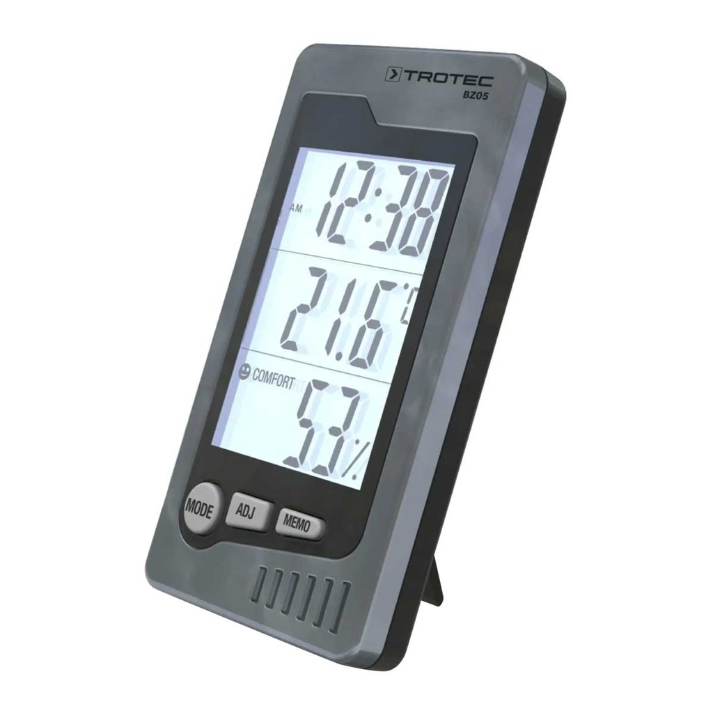 BZ05 — INDOOR THERMOHYGROMETER RANGE 32 - 122°F WITH ALARM