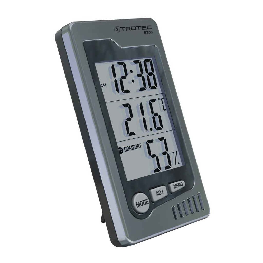 BZ05 — INDOOR THERMOHYGROMETER RANGE 32 - 122°F WITH ALARM