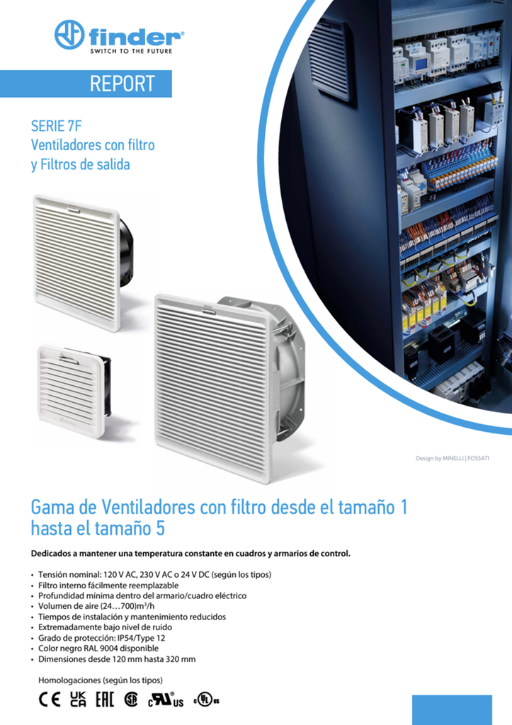 7F0200005000 — Filtro de salida para ventialdorpara ventilador 291x291mm int