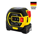 BD8M — LASER DISTANCE 3-in-1 MEASURING DEVICE: RETRACTABLE TAPE MEASURE (5m), DISTANCE LASER (40m), CROSS LINE LASER (10m)