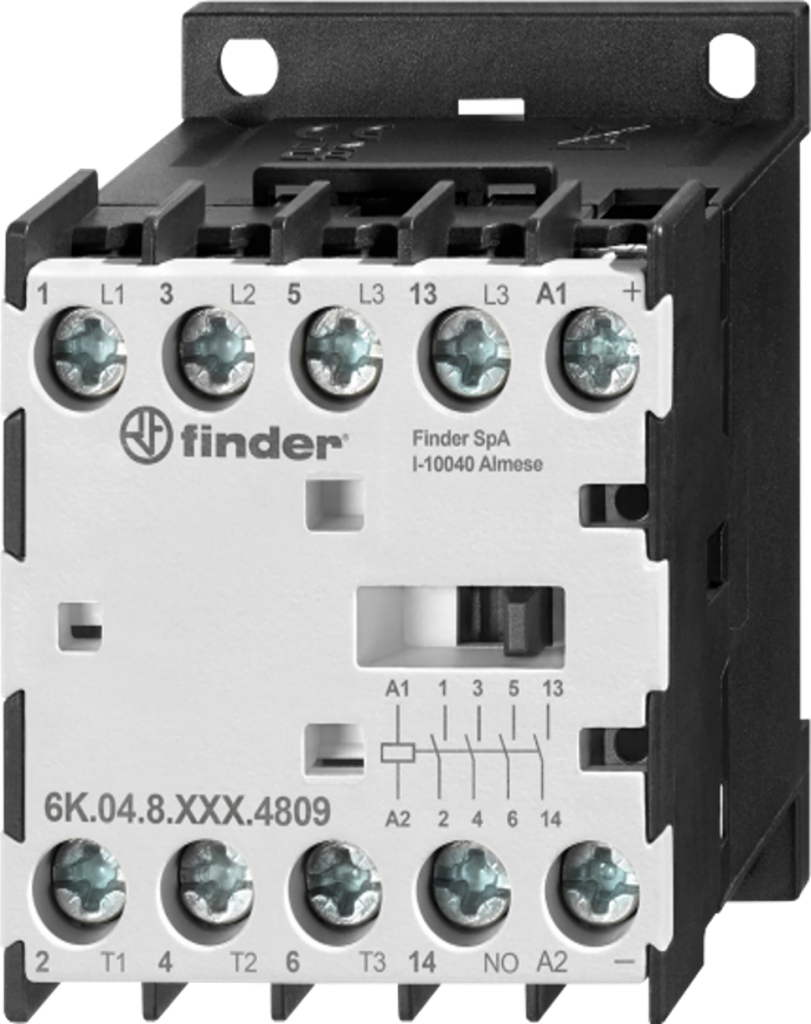 Mini Contactor 110VAC 3NA+1NA 9A Finder 6K0481104809