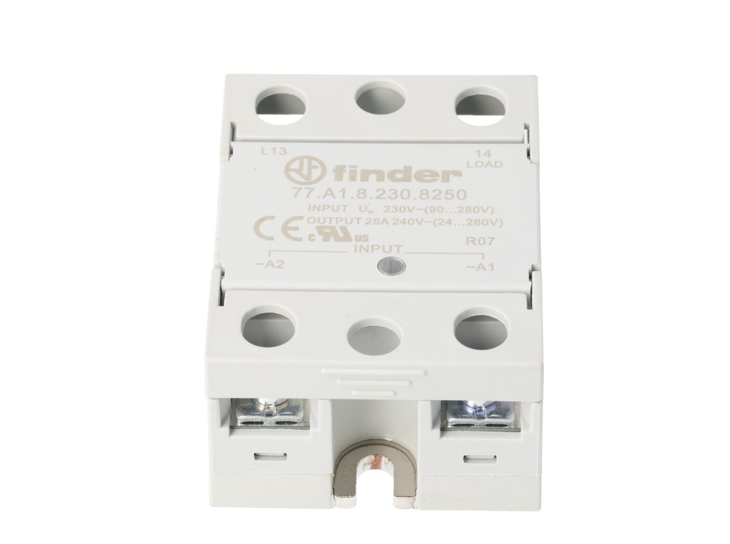 Relé SSR 90/280VAC 1NA 24/280VAC 25A Finder 77A182308250