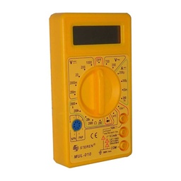 [MUL-010] MUL-010 - MULTIMETRO DIGITAL ECONOMICO COLOR AMARI