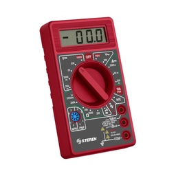 [MUL-005] MUL-005 - MULTIMETRO DIGITAL ECONOMICO COLOR ROJO