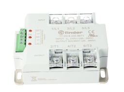 [77D382308671] Relé SSR 90/280VAC 3NA 24/660VAC 60A Rd Finder 77D382308671